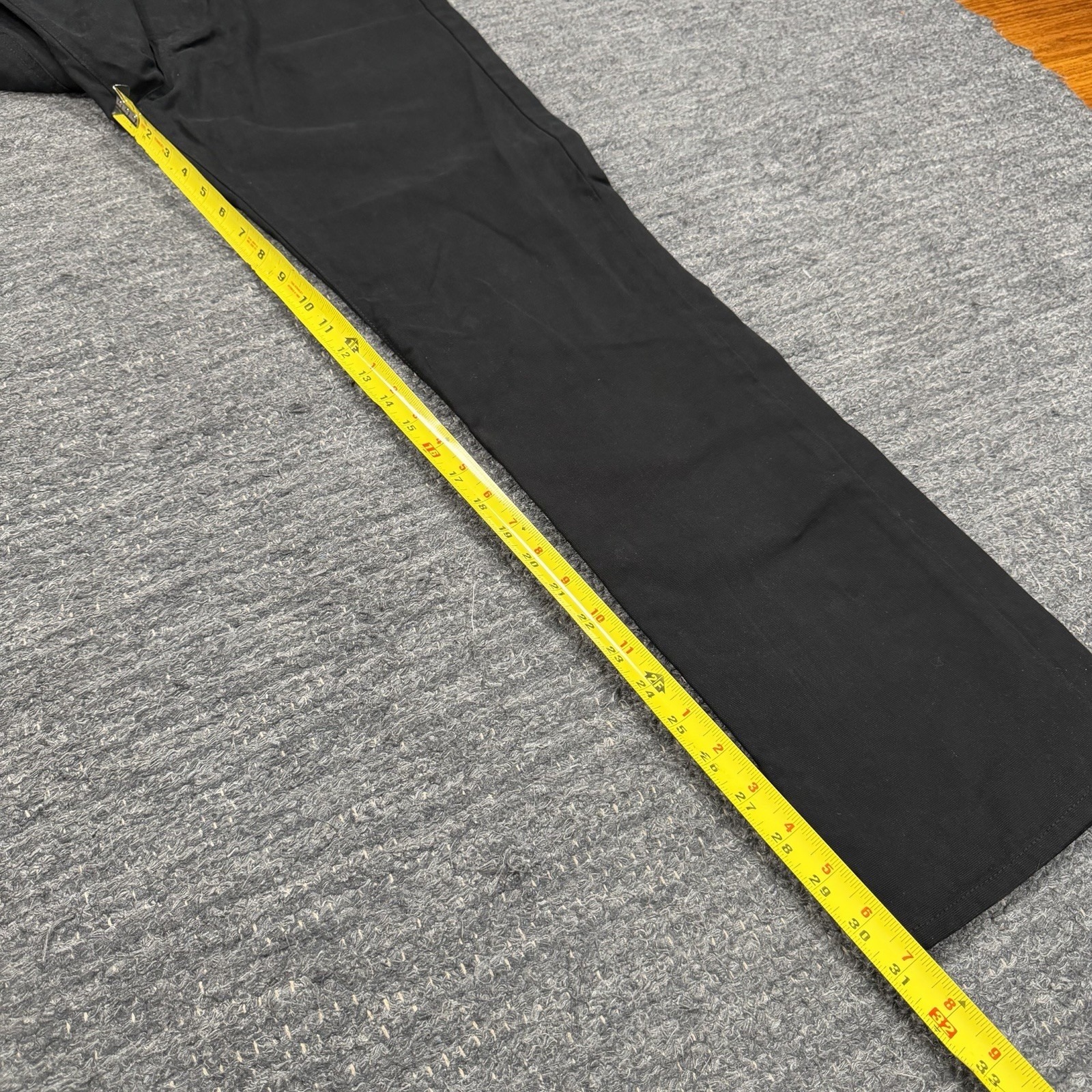 Save Khaki United Sku Canvas Standard Jeans Men 33x31 Black Straight Leg Pants — image 4 of 8